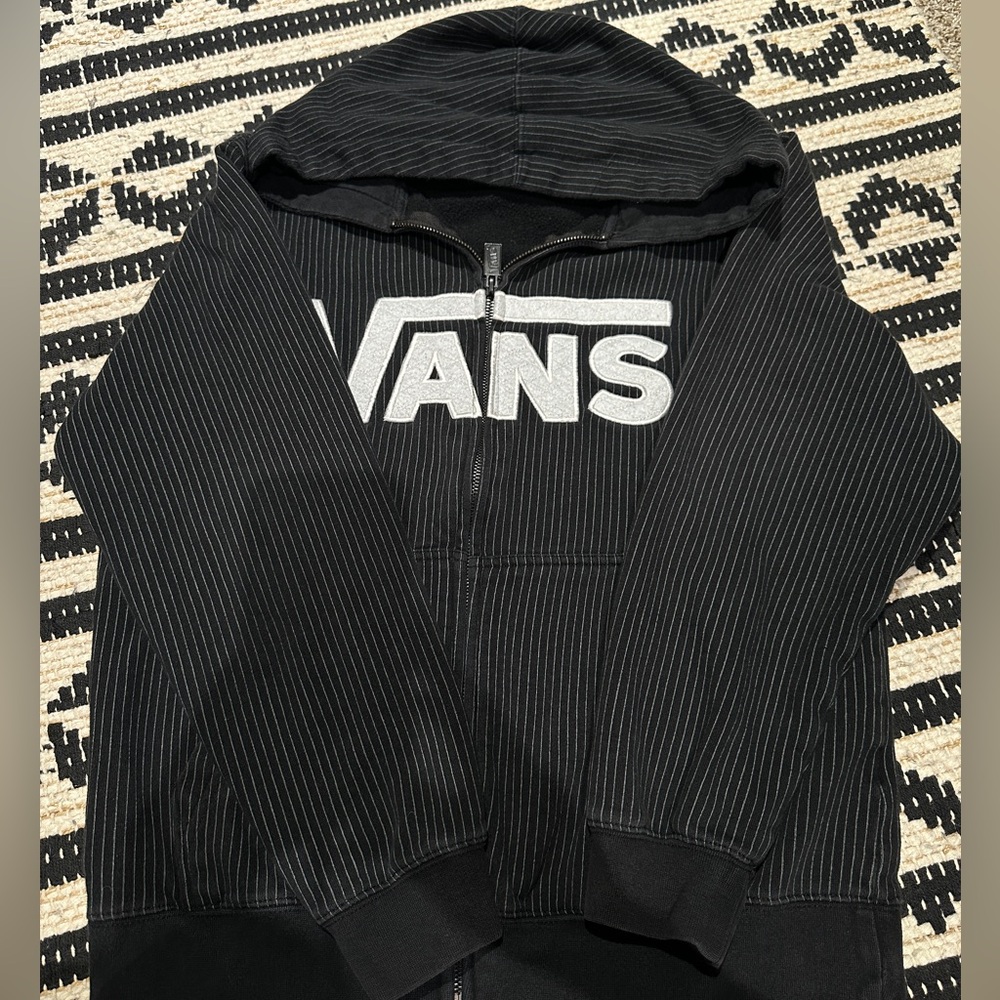 Vans Stripe Zip Up Sweater